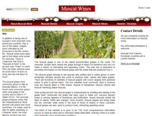Tablet Screenshot of muscat-wines.com